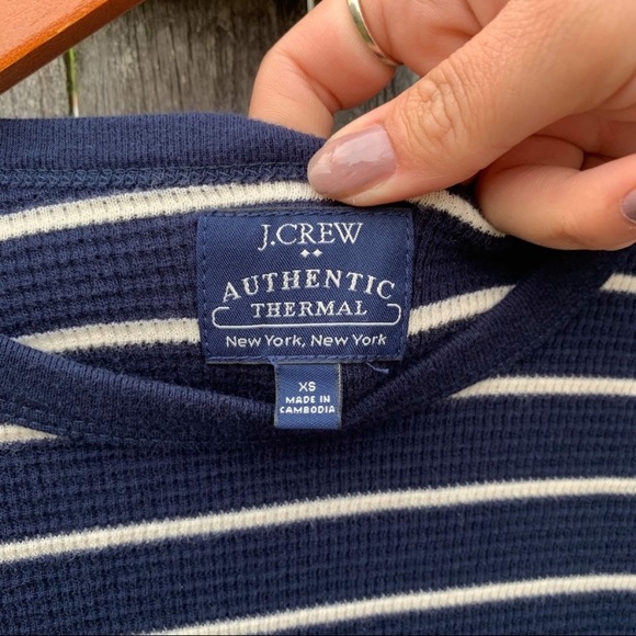 JCrew Thermal Shirt Sz XS EUC - Picture 3 of 5